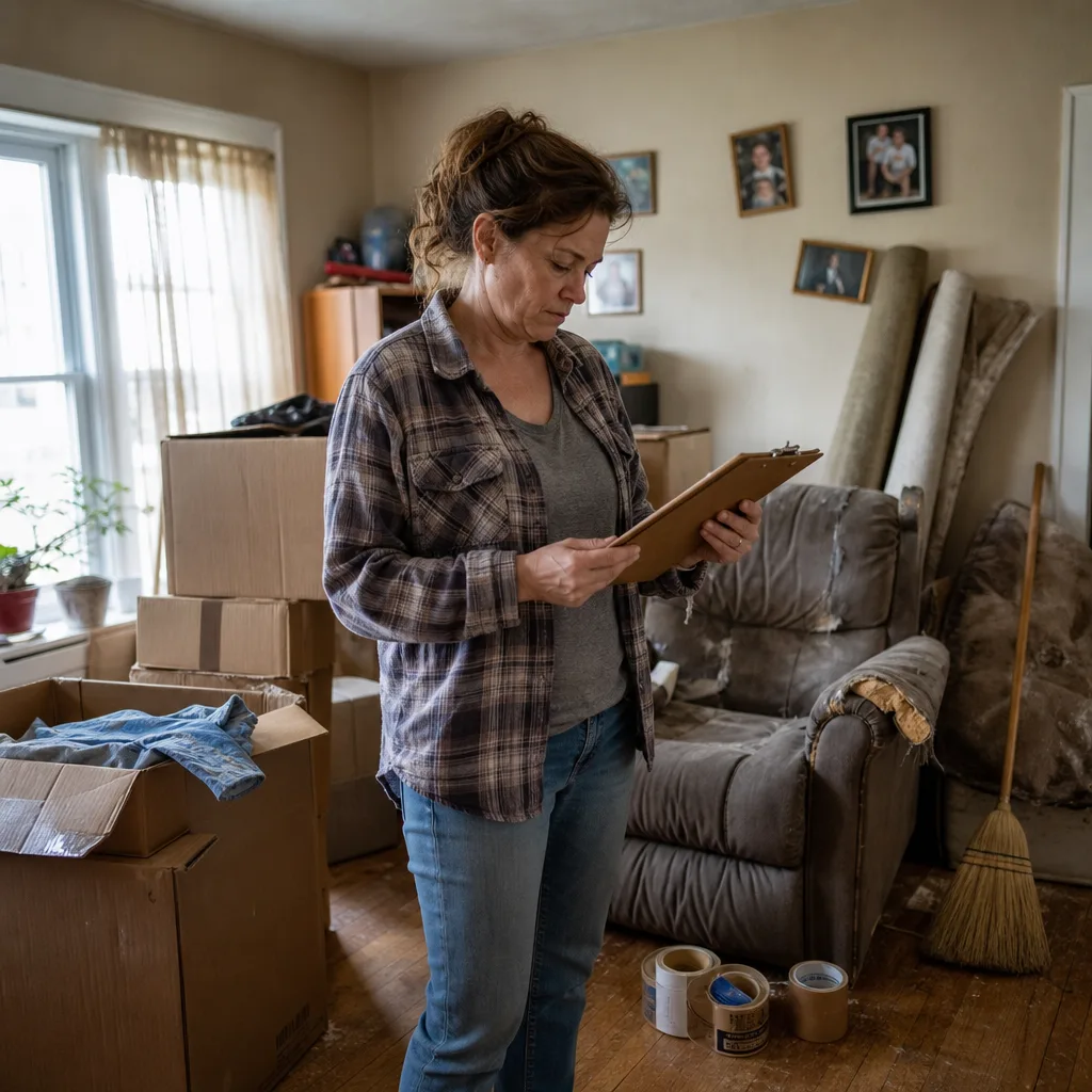 Homeowner planning cleanout before 30 yard dumpster rental in Nokomis