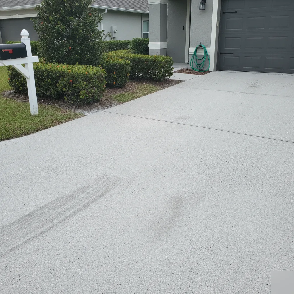 Clean Nokomis driveway after roll-off dumpster removal with no surface damage